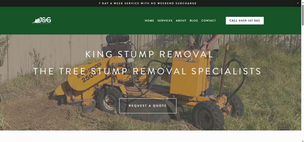 king tree stump removal