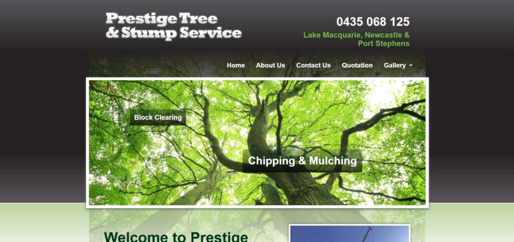 prestige tree and stump service