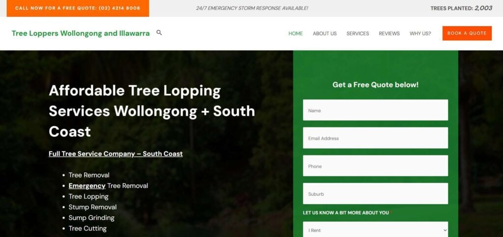 south coast tree lopping