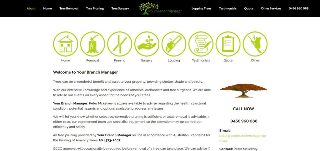 your branch manager tree services